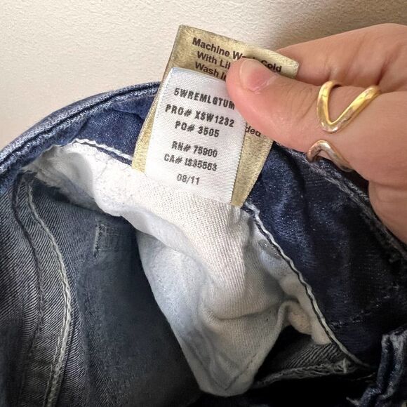 Big Star Remy Low Rise Fit Solid Dark Wash Denim Jeans Size 28 Long - Picture 5 of 6